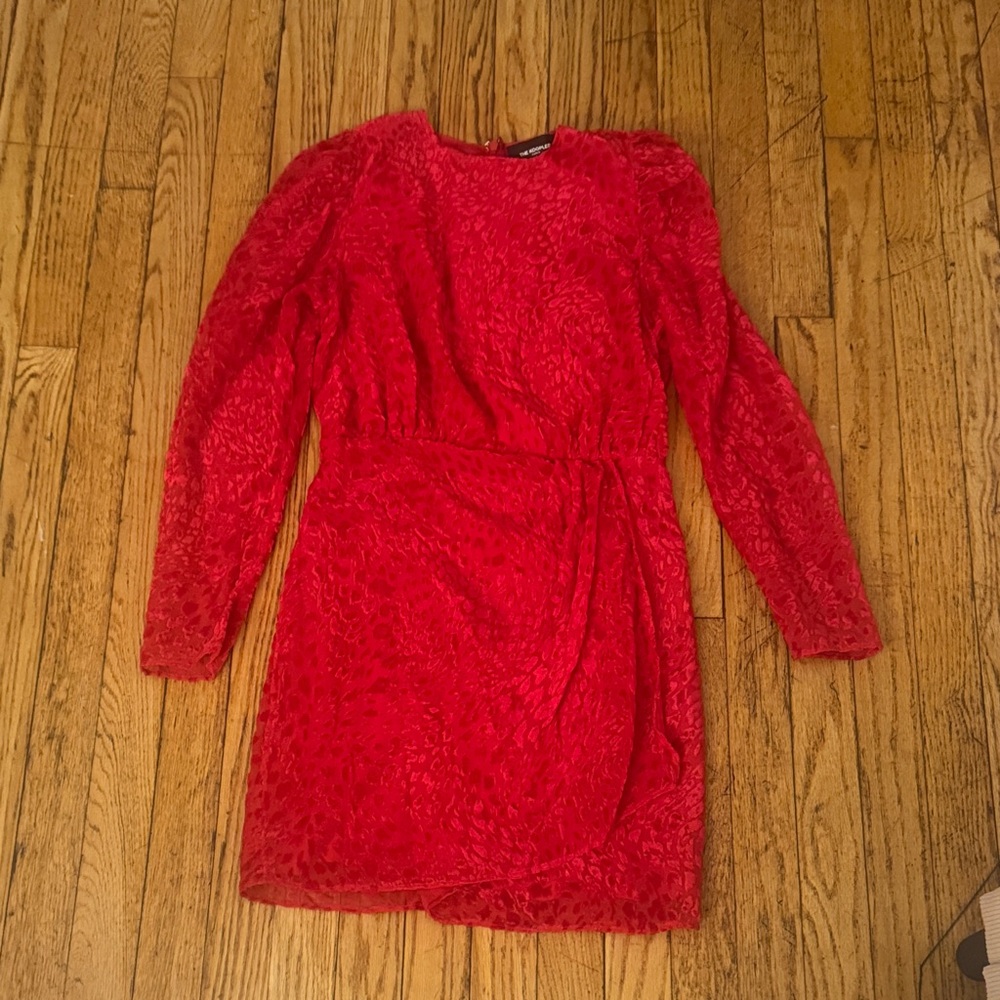 The kooples red velvet dress